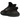 Yeezy Boost 350 V2 MX Rock baskets en vue inclinée, présentant la tige sombre en Primeknit avec des rayures abstraites blanches, brunes et une semelle noire