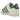 Adidas Superstar 82 White Dark Green baskets en vue latérale avec tige en cuir blanc, détails verts et bout en caoutchouc iconique