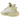 Adidas Yeezy Boost 350 V2 Light baskets vue latérale avec une empeigne Primeknit blanc clair, des lacets beiges et la semelle signature rembourrée