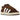 Adidas Campus 00s Bark baskets vue latérale avec empeigne en daim marron, lacets blancs et les trois bandes classiques sur le côté