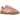 Adidas Bermuda Glow Pink baskets en profil latérale classique avec empeigne en daim rose, détails plus sombres et semelle gomme distinctive