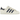 Adidas Superstar 82 White Dark Blue baskets en profil. Tige classique en cuir blanc avec bandes Adidas bleu foncé emblématiques et coque en caoutchouc.