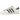 Adidas Superstar 82 White Dark Blue baskets en vue latérale, en cuir blanc avec trois bandes bleu foncé, bout en caoutchouc et détails au talon.