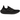 adidas Ultra Boost Light Triple Black baskets de profil, avec une tige noire respirante, des lacets assortis et une semelle noire