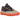 Adidas Yeezy 500 Enflame baskets vue latérale avec semelle beige épaisse, semelle intermédiaire orange et empeigne en mesh et daim