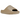 Adidas Yeezy Slide Pure (First Release) baskets en vue angulaire, conçues en mousse EVA beige avec une semelle dentelée et un bout ouvert