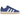 Adidas Campus 00s Lucid Blue baskets en vue laterale avec tige en daim bleu, bandes blanches et semelle en caoutchouc