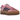 Adidas Gazelle Bold Pink Glow baskets en vue latérale, dotées d'une empeigne en daim rose vif, de détails blancs et d'une semelle plateforme épaisse.