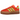 Adidas Gazelle Bold Solar Orange Solar Green baskets en vue latérale avec une semelle épaisse superposée, daim orange et détails 3 bandes verts.