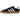 Adidas Gazelle Black White Gum baskets vue latérale montrant une tige en daim noir avec trois bandes blanches et une semelle en gomme