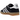 Adidas Gazelle Black White Gum baskets en vue latérale classique avec tige en daim noir, bandes en cuir blanc et semelle gomme