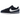 Nike Cortez TXT Midnight Navy baskets vue latérale avec une empeigne en textile bleu nuit, un swoosh en cuir blanc et une semelle rayée.