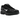 Baskets Nike P-6000 Black Black White vue de côté avec tige en maille noire, superpositions en cuir et swoosh Nike blanc