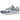 Nike Air Max 1 87 Light Armory Blue Ashen Slate baskets vue latérale avec des panneaux bleu clair et gris et la semelle Air Max classique