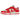 Nike Dunk Low Red Roses baskets dans un profil latéral classique avec une tige en cuir blanc et des détails rouges et lacets