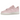 Nike Air Force 1 Low '07 Next Nature Pink Foam baskets en vue latérale avec empeigne en cuir rose, semelle assortie et logo Swoosh blanc