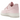 Nike Air Force 1 Low '07 Next Nature Pink Foam baskets vue angulaire avec empeigne rose, semelle blanche, lacets plats et l'emblématique Nike Swoosh