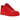 Nike Air Force 1 Low '07 Red Roses baskets vue latérale, avec empeigne en cuir blanc, Swoosh classique et motifs de roses rouges au talon.