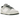 Nike Dunk Low Photon Dust Vintage Green baskets vue latérale avec empiècements en cuir gris, base blanche, Swoosh vert et semelle en gomme