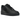 Nike Air Force 1 Low Black Carbon Fiber baskets vue latérale avec motif fibre de carbone noir, semelle intermédiaire blanche et logo Nike Air au talon.