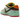 Nike SB Dunk Low Rodeo Tourmaline baskets vue latérale avec superpositions en daim vert clair, cuir marron et semelle en gomme