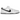 Nike SB Dunk Low White Black baskets en vue latérale avec un Swoosh en cuir noir, lacets blancs et semelle extérieure robuste