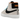 Nike SB Zoom Blazer Mid Olympic Safari baskets vue latérale avec motif safari, logo Swoosh noir, semelle intermédiaire blanche et gomme.