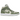 Air Jordan 1 Mid SE Sea Glass Oil Green baskets vue latérale avec une tige en cuir vert clair, un swoosh vert foncé et une semelle blanche