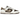 Baskets Nike Dunk Low Next Nature White Baroque Brown vue latérale avec base en cuir blanc, empiècements marron et semelle intermédiaire blanche