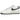 Nike Air Force 1 Low '07 White Obsidian Fir baskets vue latérale avec empeigne en cuir blanc, logo Swoosh bleu foncé et semelle Air classique.
