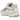 Nike P-6000 Premium Summit White baskets vue en angle avec tige en cuir blanc, détails beiges, semelle style running et swoosh métallique.