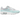 Nike Air Max 1 87 Glacier Blue baskets vue en angle avec panneaux bleu glacier, empeigne blanche, laçage détaillé et unité Air visible au talon.