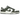 Nike Dunk Low Pale Ivory Cargo Khaki baskets de profil, avec une empeigne crème, des superpositions en cuir vert olive et une semelle blanche