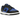 Nike Dunk Low Hyper Royal baskets vue latérale élégante avec des empiècements en cuir bleu roi, détails blancs et semelle intermédiaire