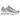 Nike Air Max Dn8 Wolf Grey Metallic Silver baskets vue de face avec tige métallisée, finition texturée et système de laçage dynamique.