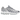 Nike Air Max Dn8 Wolf Grey Metallic Silver baskets en vue sous angle avec une tige en mesh gris et unités Air