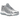 Nike Air Max Dn8 Wolf Grey Metallic Silver baskets en vue angulaire avec tige en mesh gris, détails argentés et amorti Air visible dans la semelle