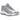 Nike Air Max Dn8 Wolf Grey Metallic Silver baskets de profil avec une tige en mesh gris, des details argentes et des bulles d air