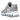Nike Air Max Dn8 Wolf Grey Metallic Silver baskets en vue latérale avec tons gris, détails argentés et amorti Air visible dans la semelle.