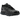 Nike Air Max Dn8 Black Metallic Dark Grey baskets en vue latérale inclinée avec détails texturés noirs, semelle foncée et amorti Air visible au talon.
