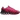 Nike Air Max Dn8 Laser Fuchsia Black baskets vue latérale avec empeigne fuchsia vibrante, semelle noire et unité Air visible au talon.