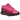 Nike Air Max Dn8 Laser Fuchsia Black baskets vue de profil avec une empeigne fuchsia vibrante, une semelle noire et l'unité d'amorti Air caractéristique