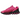 Nike Air Max Dn8 Laser Fuchsia Black baskets vue latérale avec une tige rose vif, une semelle noire et une unité Air détaillée au talon