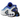 Nike Air Max Dn Racer Blue Vibrant Yellow baskets vue latérale avec tige en mesh bleu dégradé, semelle jaune et unité Dynamic Air visible au talon.