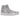 Jordan 1 Retro High OG Swarovski Vast Grey baskets en vue laterale avec empeigne en cristal gris et semelle blanche