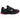 Nike Zoom Vomero 5 Black Pink Blast baskets vue latérale présentant un mesh noir, des superpositions texturées et des accents rose vif sur la semelle.