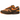 Nike Air Max 1 Kings Day baskets vue latérale avec des tons orange, une unité Air visible au talon et une empeigne en cuir texturé