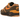 Nike Air Max 1 Kings Day baskets en vue latérale avec des détails orange et marron, unité Air visible et empeigne en cuir texturé.