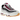 Nike Air Max 95 SB Cactus Flower baskets vue latérale avec des tons gris et violet, panneaux en nubuck, lacets blancs et unités Air visibles