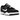 Nike Air Force 3 Low SP Nigo Black White baskets vue latérale avec construction en cuir noir et blanc, embout perforé et semelle intermédiaire blanche